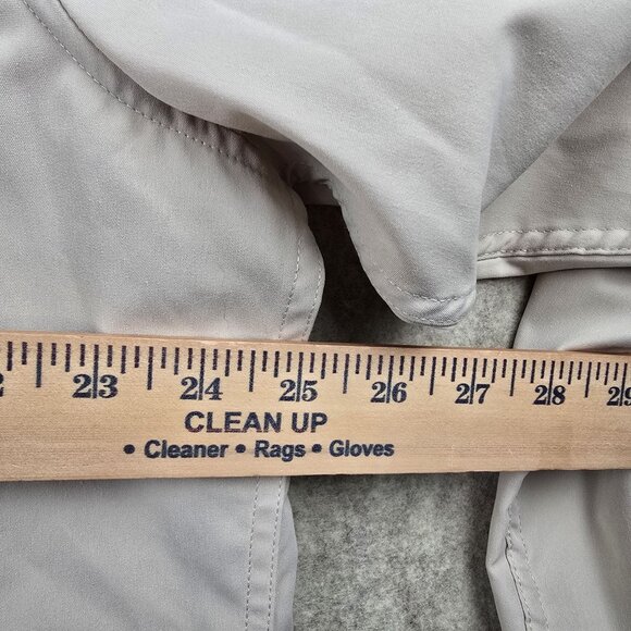 Coofandy Men’s Beige Button-Up Long Sleeve Shirt XXL Polyester Spandex Blend - Picture 8 of 8